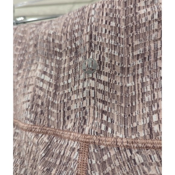 Lululemon Wunder Under High Rise 7/8 Tight Arrow Jacquard Antique Bark Copper 8 - Picture 6 of 9